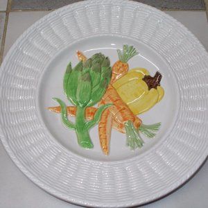 Beautiful Vintage Hanging, Serving Plate, Approximately 11 1/4"x11 1/4"